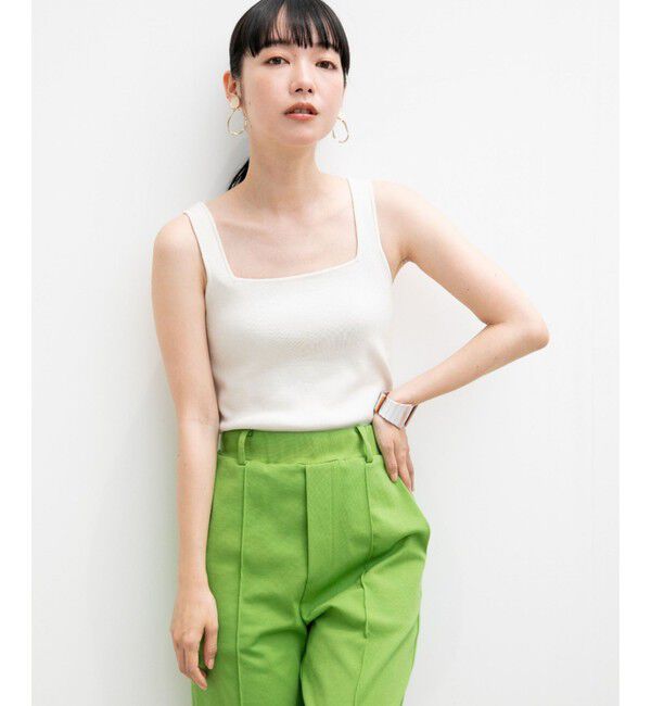 LOWRYS FARM「ソウバリスクエアタンクトップ」|ニット・セーター|