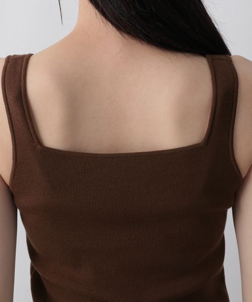 LOWRYS FARM「ソウバリスクエアタンクトップ」|ニット・セーター|