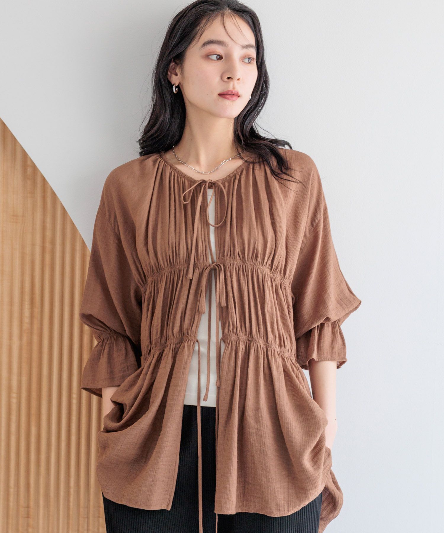 LOWRYS FARM「ヨウリュウシャーリング６Ｓ」|シャツ・ブラウス|