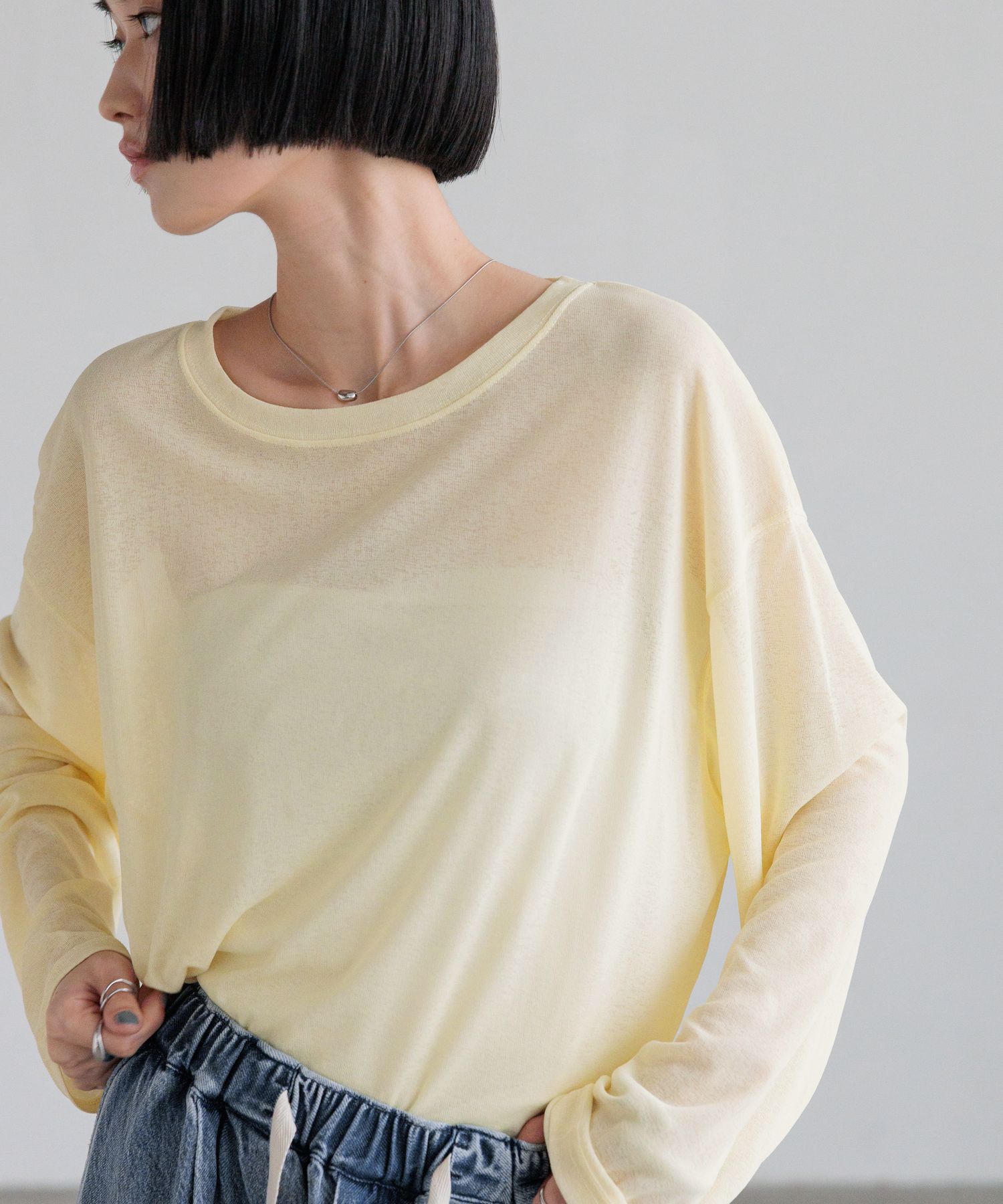 LOWRYS FARM「ＵＳＥＦＵＬシアープルオーバー」|Tシャツ・カットソー|