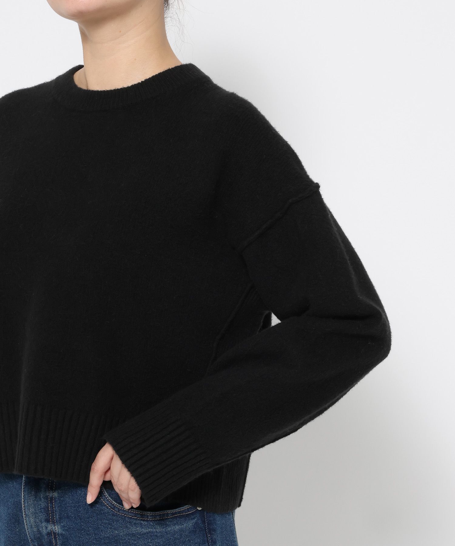 LOWRYS FARM「キリカエショートプルオーバー」|ニット・セーター|