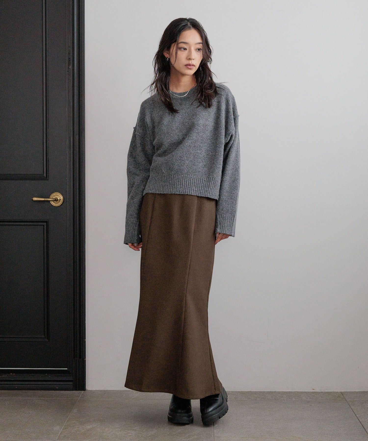 LOWRYS FARM「キリカエショートプルオーバー」|ニット・セーター|