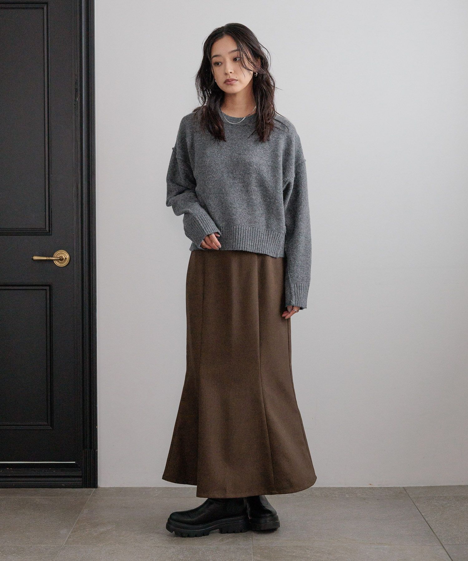 LOWRYS FARM「キリカエショートプルオーバー」|ニット・セーター|