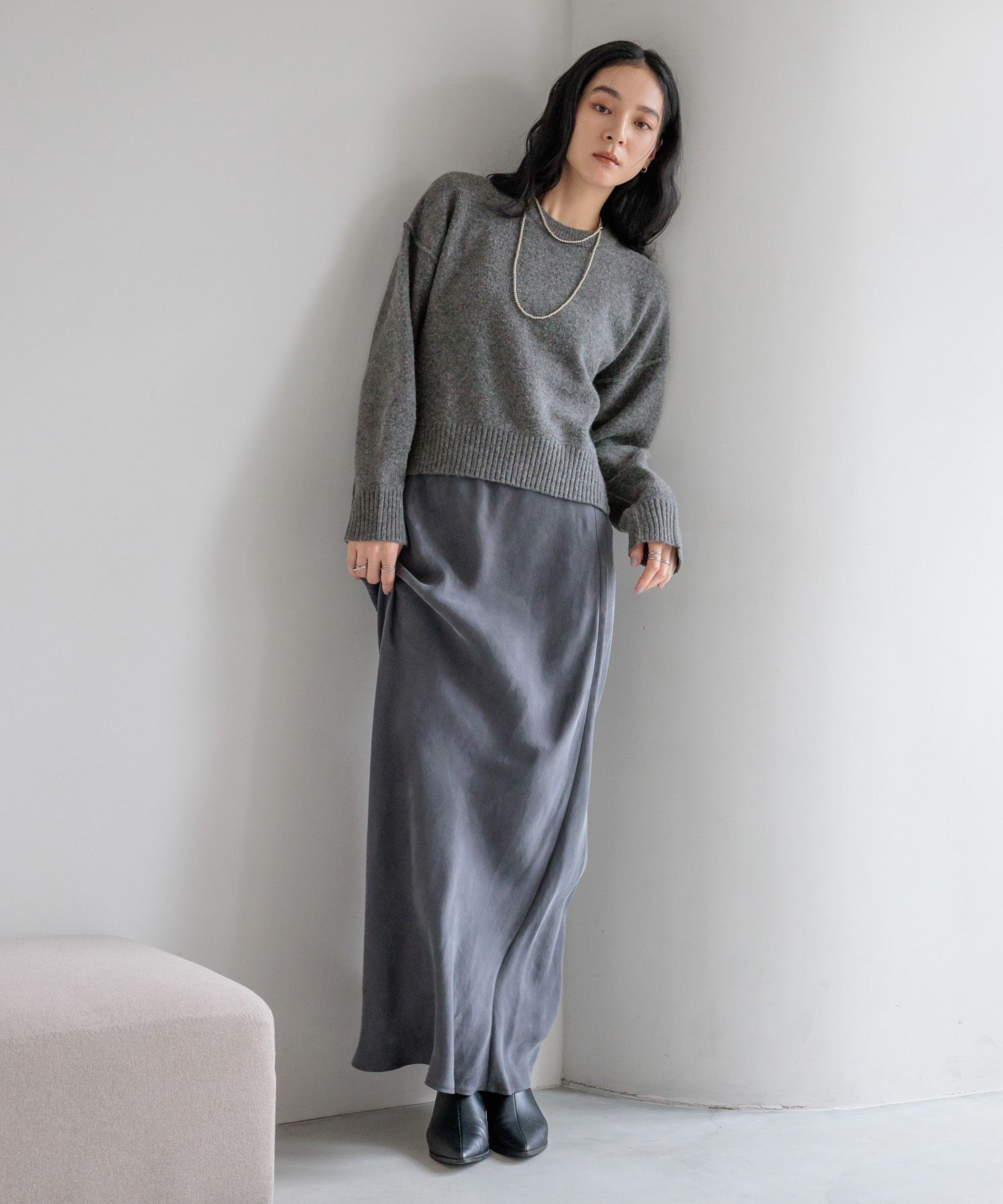 LOWRYS FARM「キリカエショートプルオーバー」|ニット・セーター|