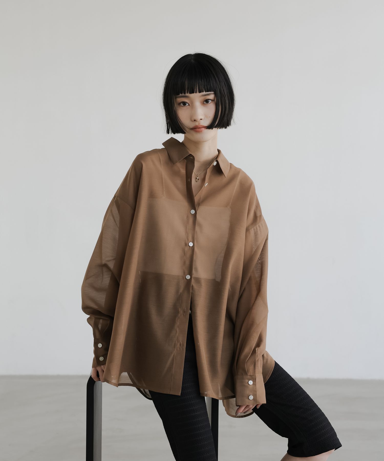 LOWRYS FARM「ｼｱｰｼｬﾂLS」|シャツ・ブラウス|