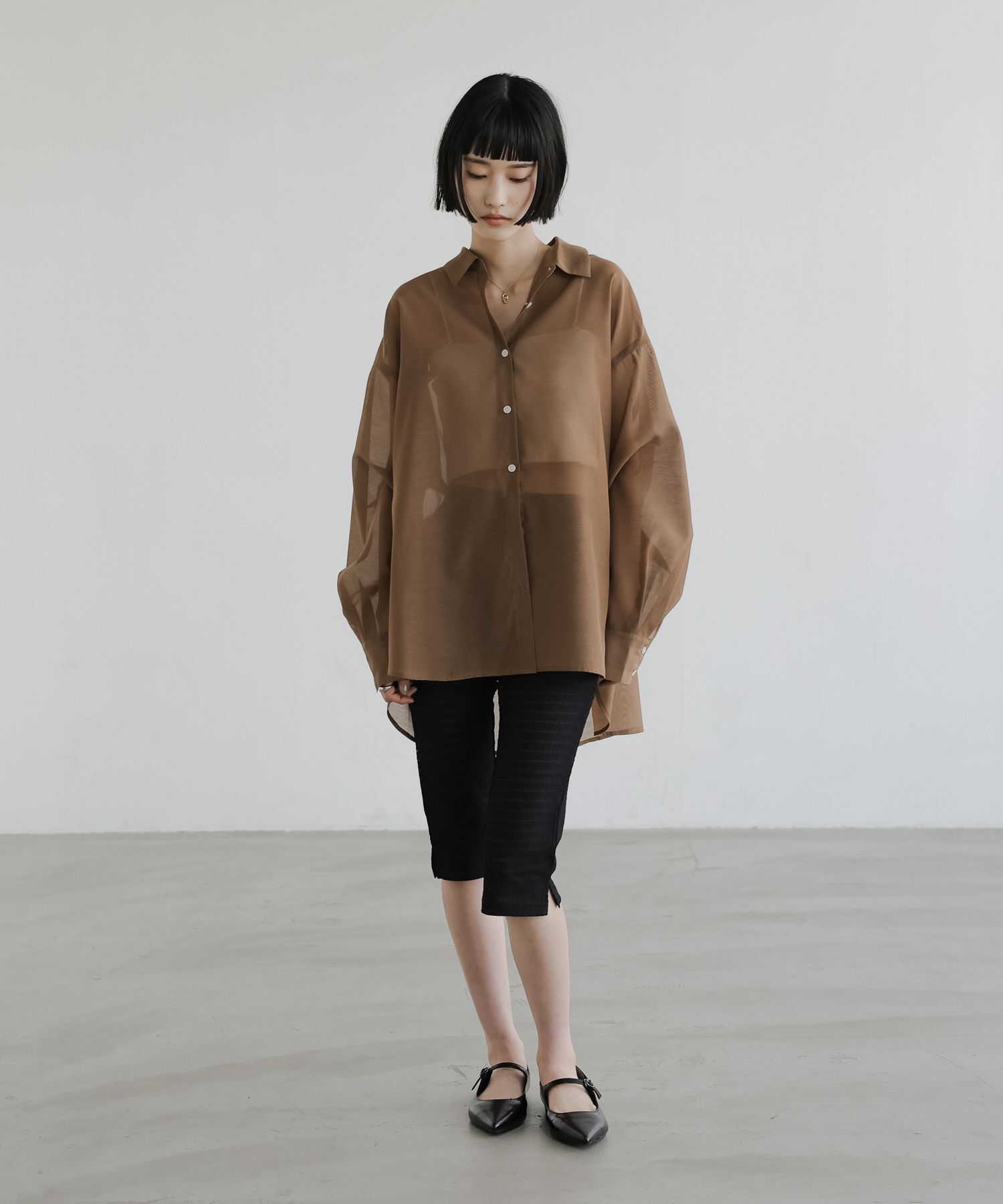 LOWRYS FARM「ｼｱｰｼｬﾂLS」|シャツ・ブラウス|