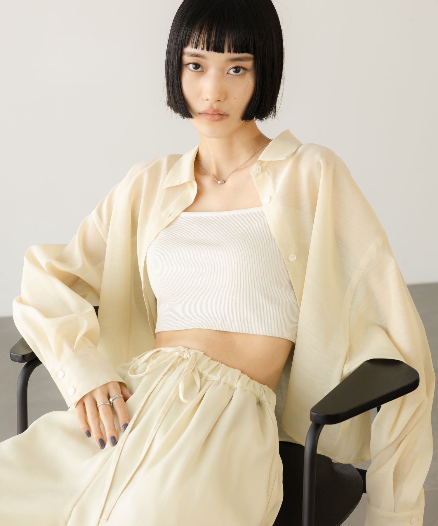 LOWRYS FARM「ｼｱｰｼｬﾂLS」|シャツ・ブラウス|