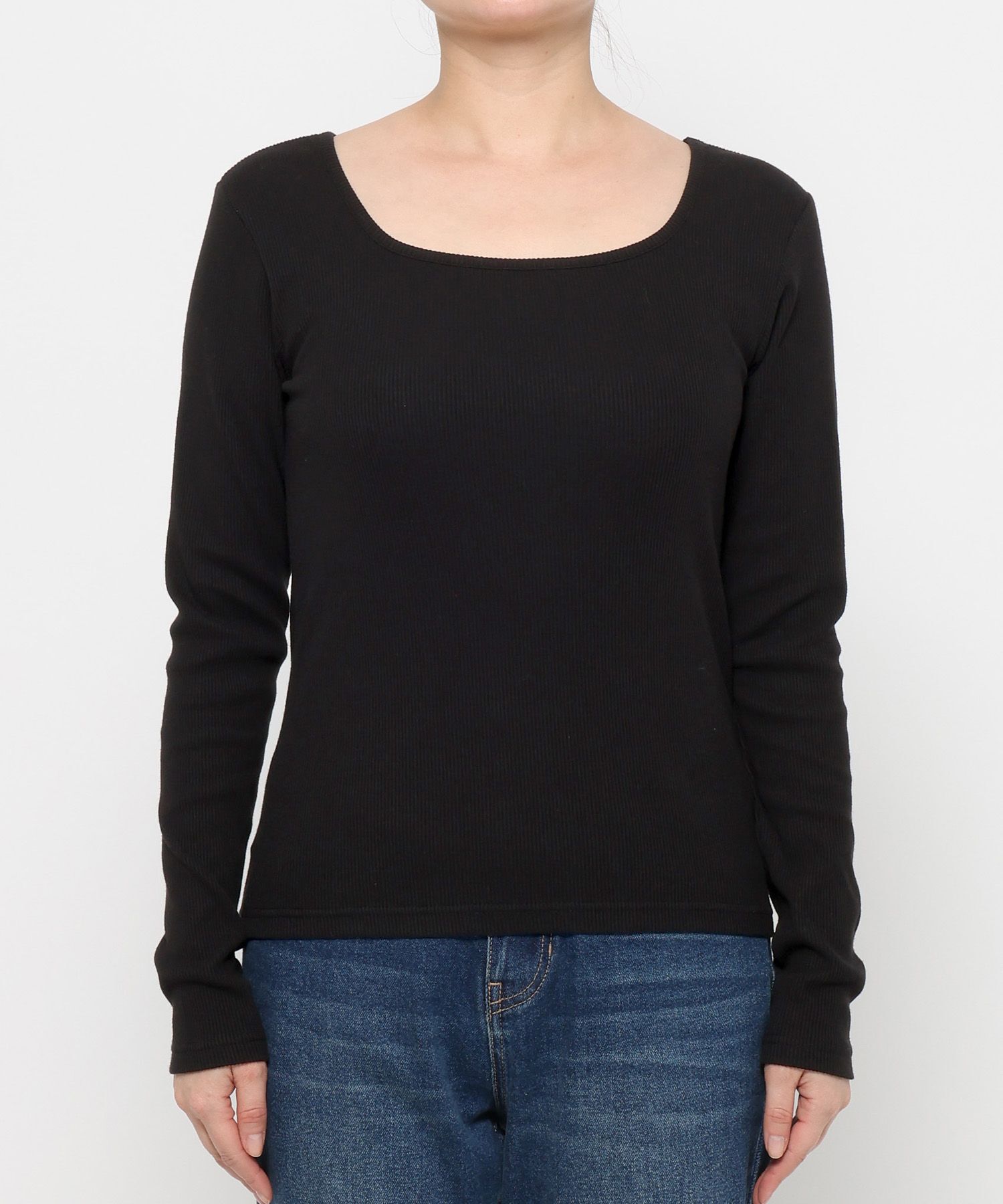 LOWRYS FARM「 リブタイトＬＳ」|Tシャツ・カットソー|