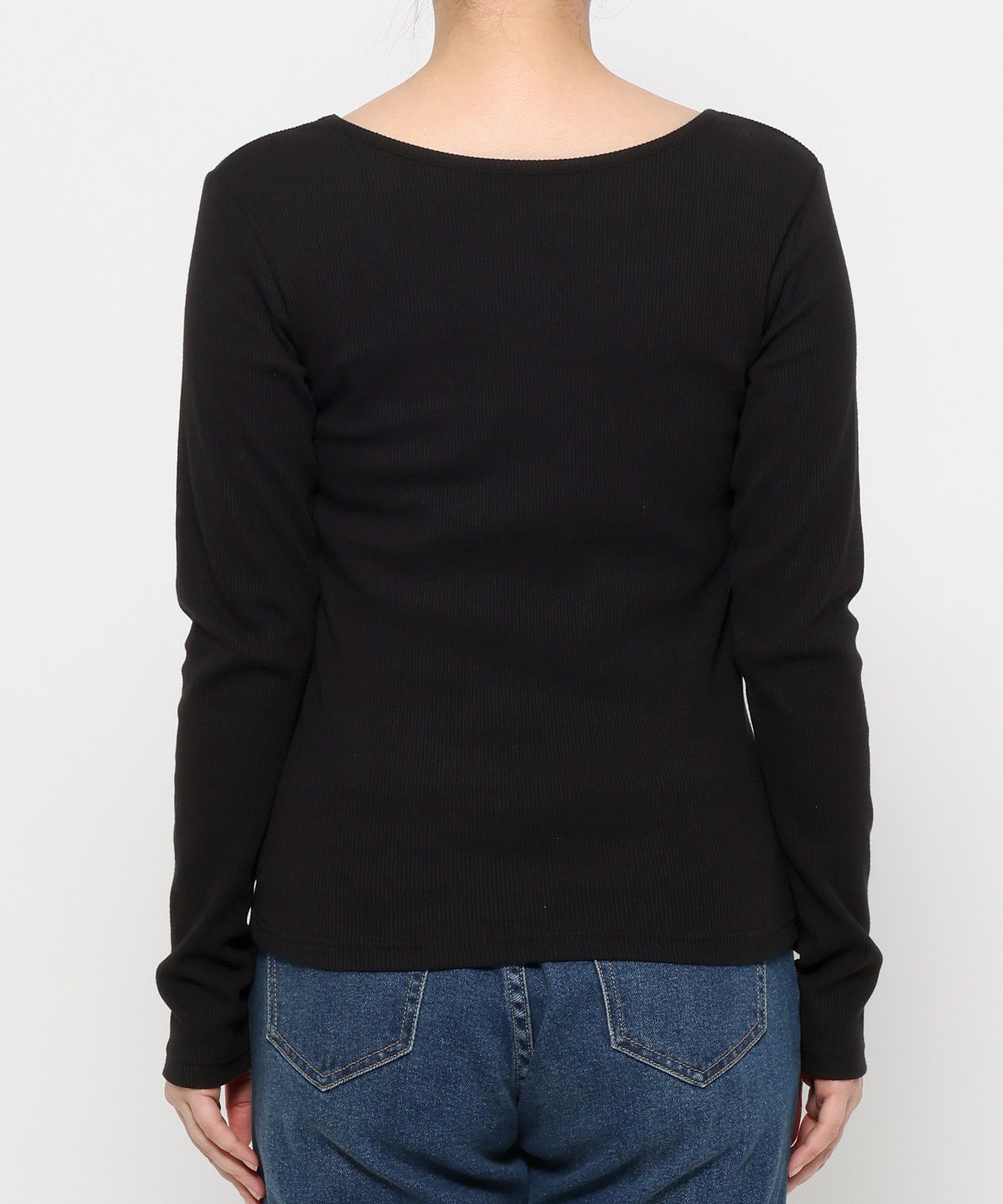 LOWRYS FARM「 リブタイトＬＳ」|Tシャツ・カットソー|