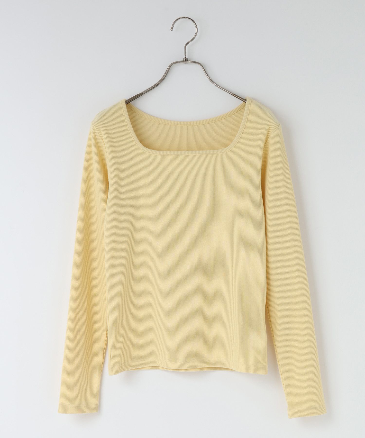 LOWRYS FARM「 リブタイトＬＳ」|Tシャツ・カットソー|YEL2