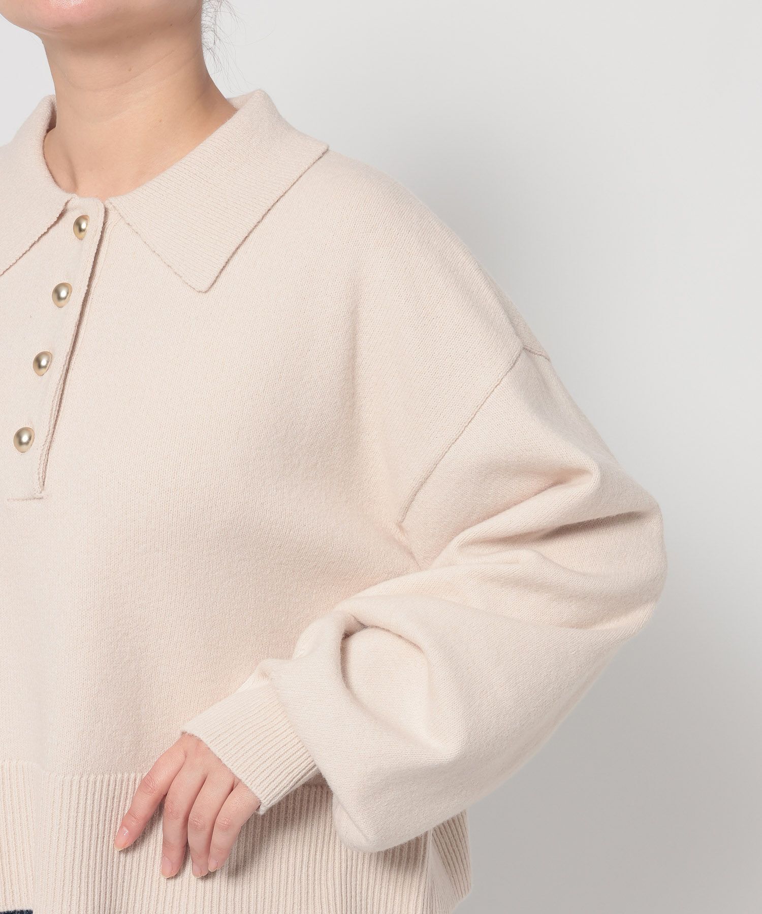 LOWRYS FARM「ﾎﾟﾛﾆｯﾄLS」|ニット・セーター|