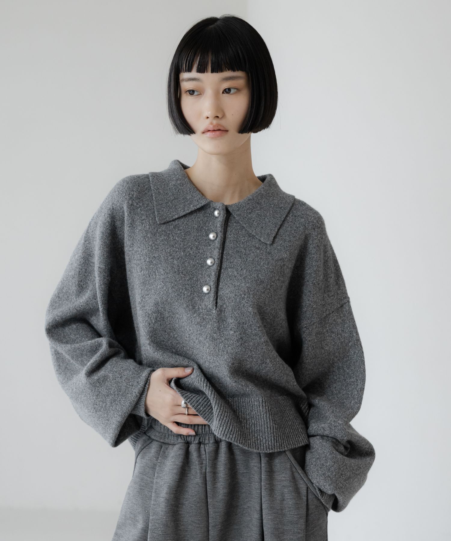 LOWRYS FARM「ﾎﾟﾛﾆｯﾄLS」|ニット・セーター|