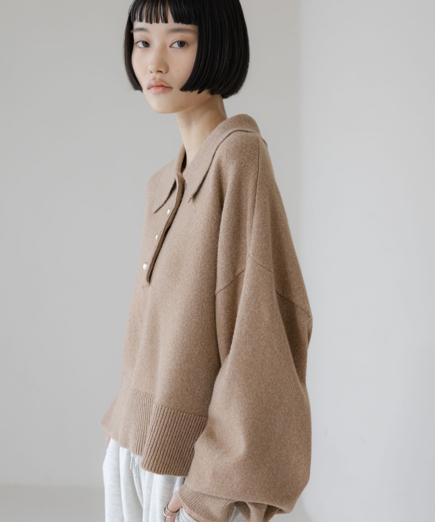 LOWRYS FARM「ﾎﾟﾛﾆｯﾄLS」|ニット・セーター|