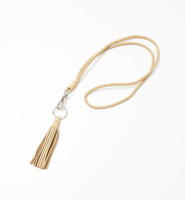 collex「【Dragon/ドラゴン】Leather necklace Keyring」|ネックレス|ベージュ