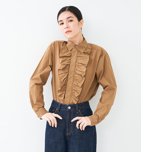 collex「フロントフリルシャツ」|シャツ・ブラウス|