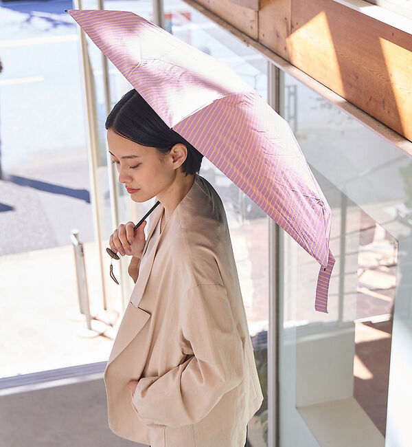 collex「ラフストライプ ALL IN UMBRELLA 折りたたみ傘【assa】【WEB」|傘|