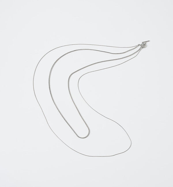 collex「【dignif】【金属アレルギー対応】ダブルチェーンロングネックレス」|ネックレス|