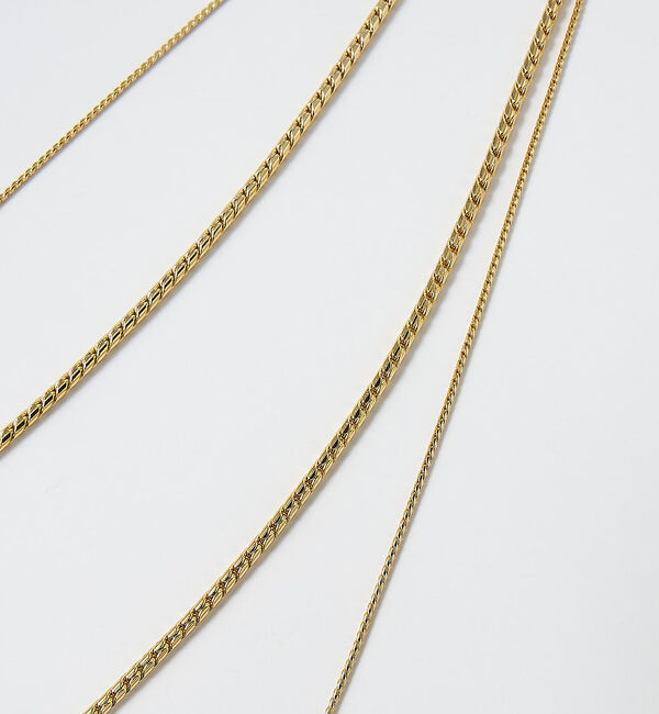 collex「【dignif】【金属アレルギー対応】ダブルチェーンロングネックレス」|ネックレス|