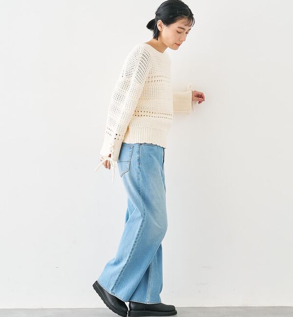 collex「袖口レースアップ2WAYカーディガン」|カーディガン|