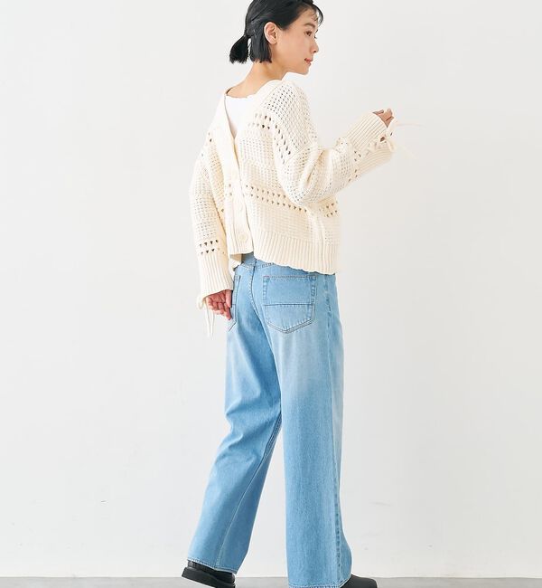 collex「袖口レースアップ2WAYカーディガン」|カーディガン|