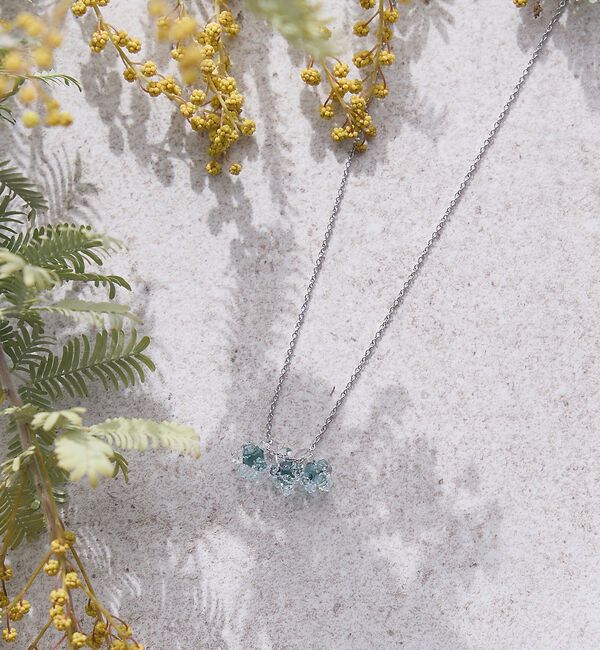 collex「【HARIO Lampwork Factory】ネックレス ひとふさのミモザ」|ネックレス|グリーン系その他1