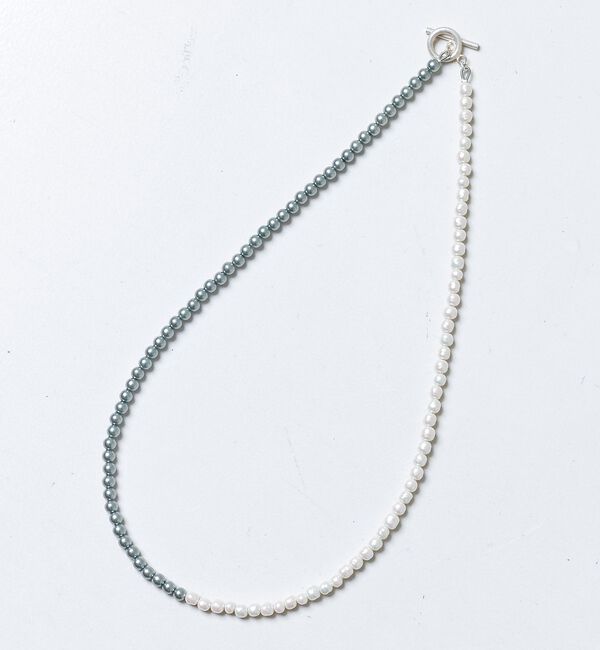 collex「【Ljud/ユード】配色ガラスバロックパールネックレス」|ネックレス|