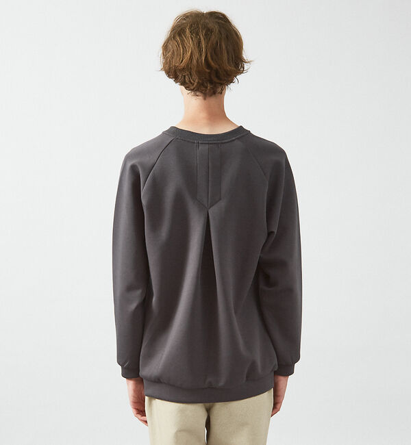 ABAHOUSE「【インバーテッドプリーツ】 ダンボールニット プルオーバー / クルーネック ス」|スウェット・ジャージ|