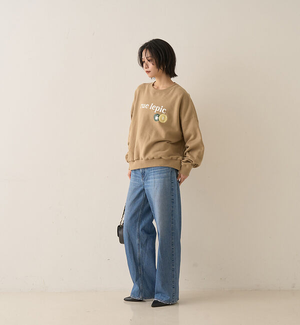 ABAHOUSE「CAFE graphic ロゴプリント スウェット オーバーサイズ / ユニセッ」|スウェット・ジャージ|