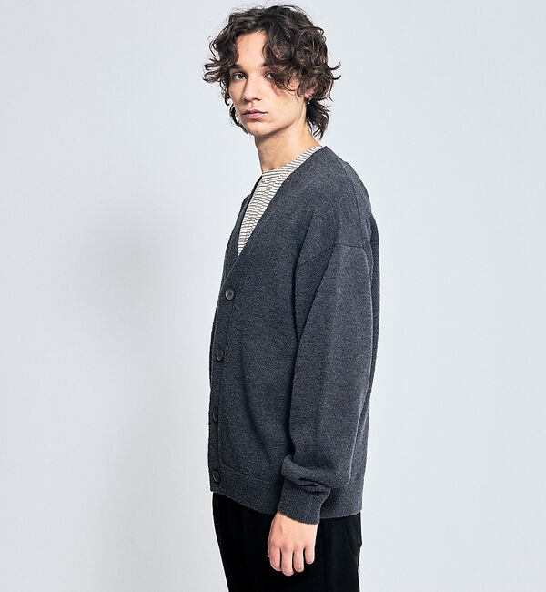 ABAHOUSE「ウールミックス ブークレーニット カーディガン」|カーディガン|