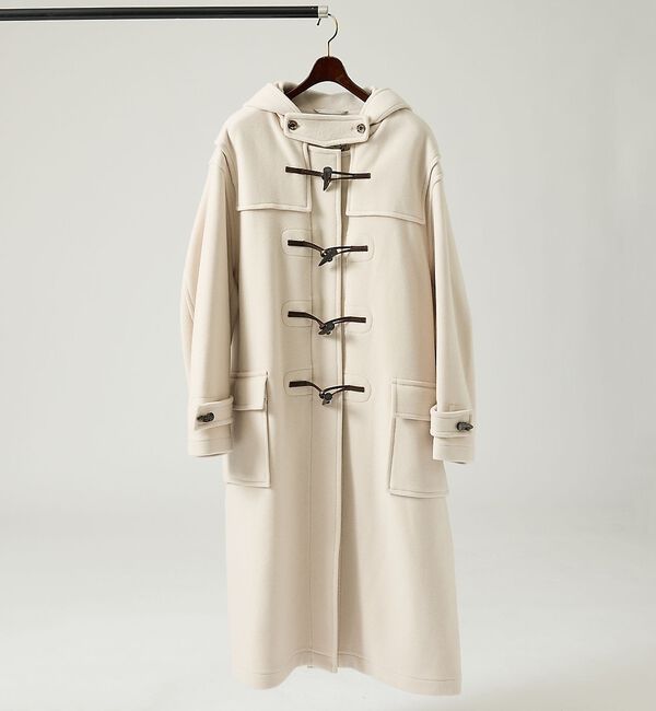 ABAHOUSE「【MONTGOMERY/モンゴメリー】 Kennington パイル メルトン」|ダッフルコート|ホワイト