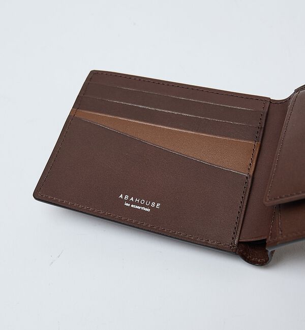 ABAHOUSE「【ABAHOUSE　les essentiels】定番2つ折り財布 / バイフォ」|財布|ブラウン