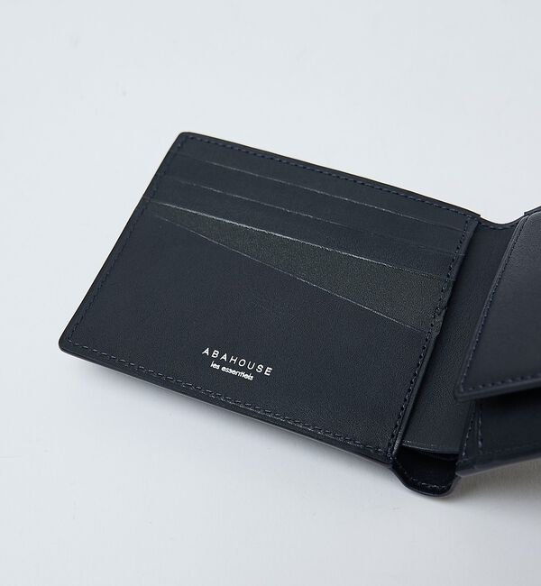 ABAHOUSE「【ABAHOUSE　les essentiels】定番2つ折り財布 / バイフォ」|財布|ネイビー