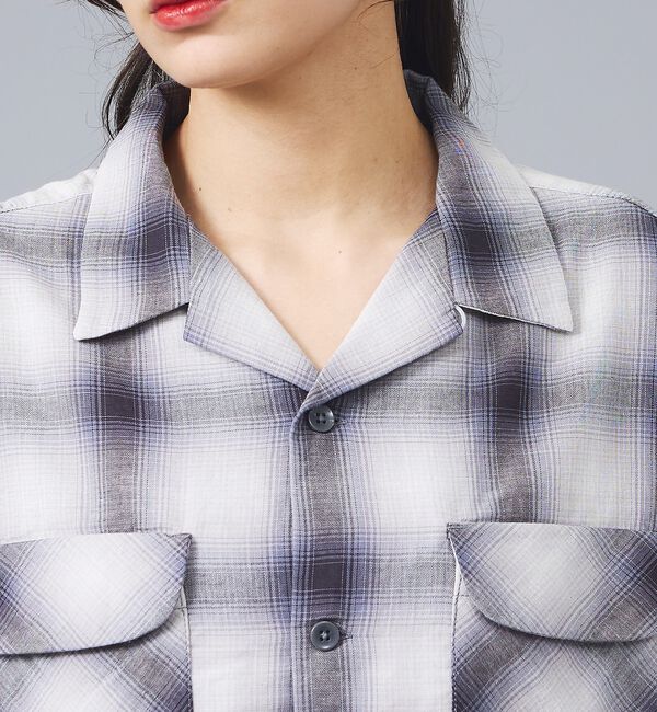 ABAHOUSE「【PENDLETON / ペンドルトン】オープンカラー チェック 半袖シャツ/」|シャツ・ブラウス|