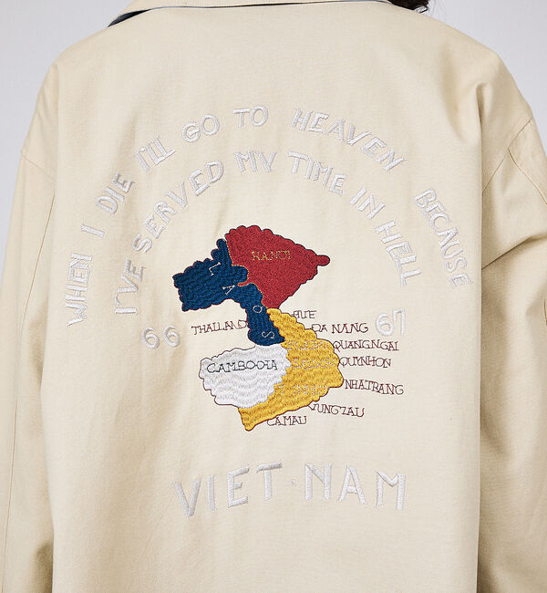 ABAHOUSE「【TAION / タイオン】NON DOWN REVERSIBLE VET BL」|ブルゾン・スタジャン|