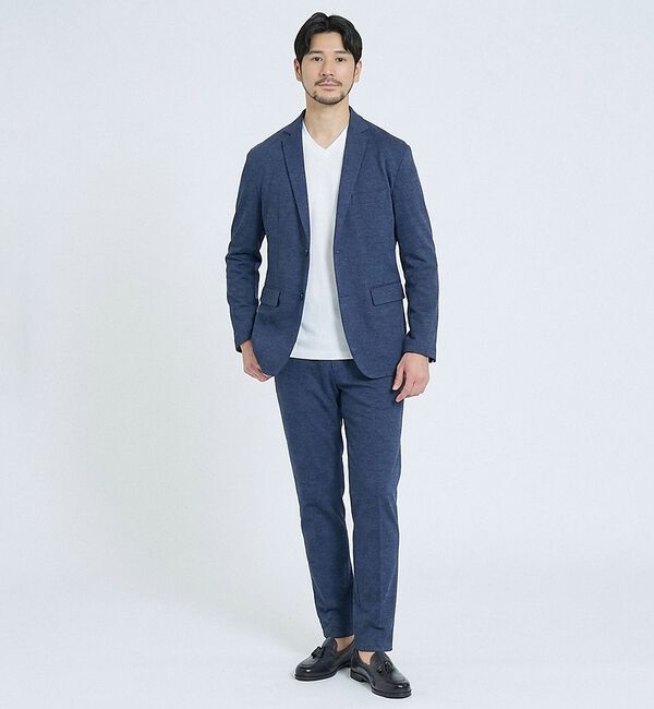 ABAHOUSE「【上下2点セット】COOL DRY TOUCH セットアップ/スーツ ジャケット」|スーツ|ブルー