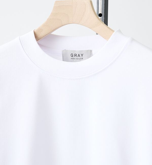 ABAHOUSE「【SMART CLOSET】シルキータッチ モックネック 長袖Tシャツ」|Tシャツ・カットソー|