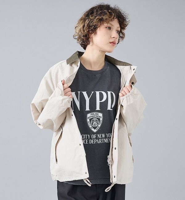 ABAHOUSE「【Barbour/バブアー】26SS TRANSPORT NYLON CASUA」|ブルゾン・スタジャン|アイボリー