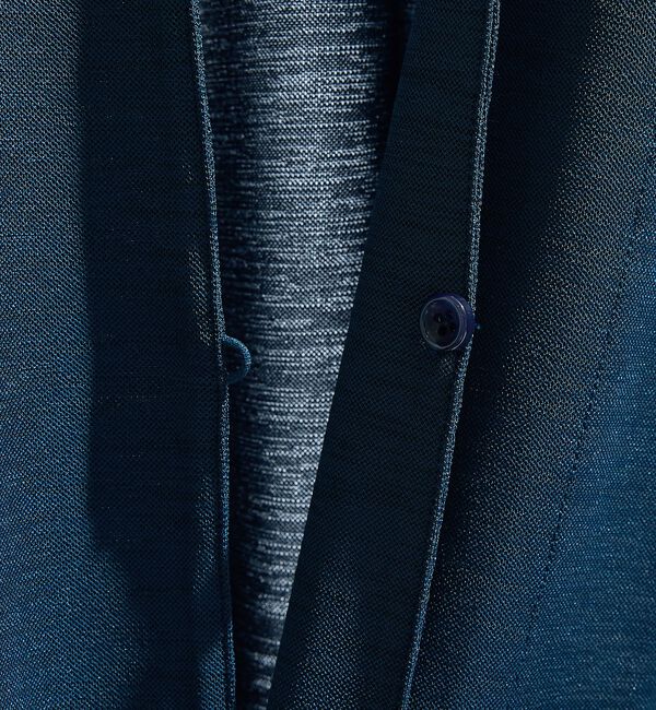 ABAHOUSE「【定番/シアー素材】ストレッチ カノコ ワンボタン カーディガン」|カーディガン|