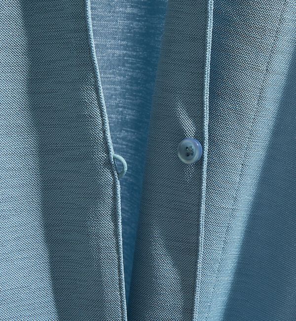 ABAHOUSE「【定番/シアー素材】ストレッチ カノコ ワンボタン カーディガン」|カーディガン|