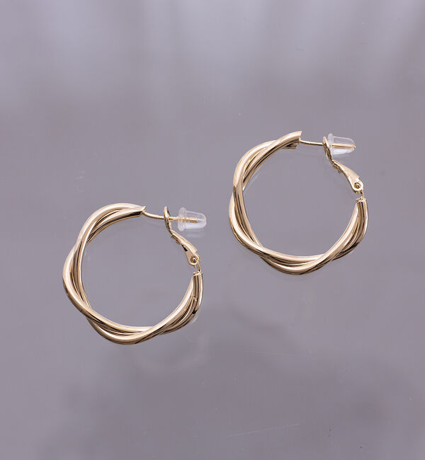 Rouge vif「【sauvage peau】メタルデザインピアス」|ピアス|ゴールド