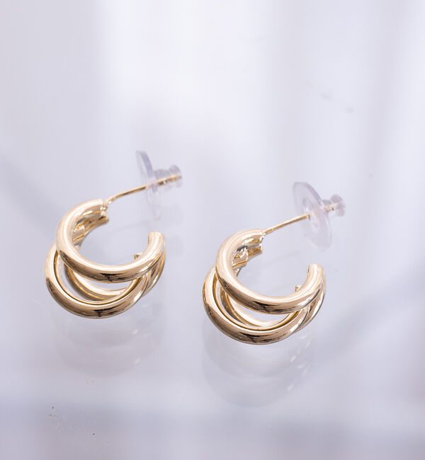 Rouge vif「【sauvage peau】メタルデザインピアス」|ピアス|