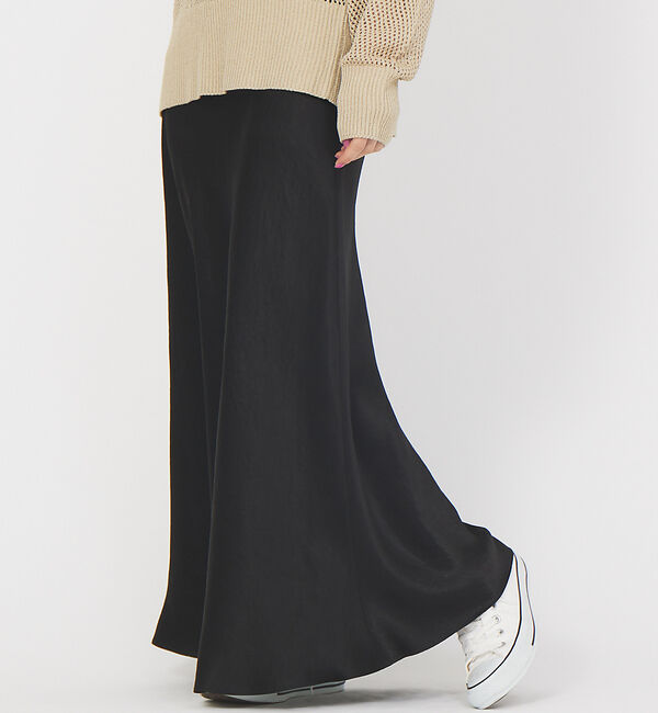 Rouge vif「【ロングセラー】【定番人気】バイヤスロングナロースカート」|スカート|ブラック