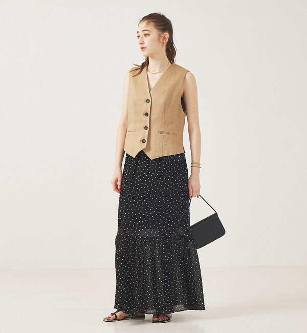 Rouge vif「【セットアップ対応】セットアップテーラードベスト」|ベスト・ジレ|