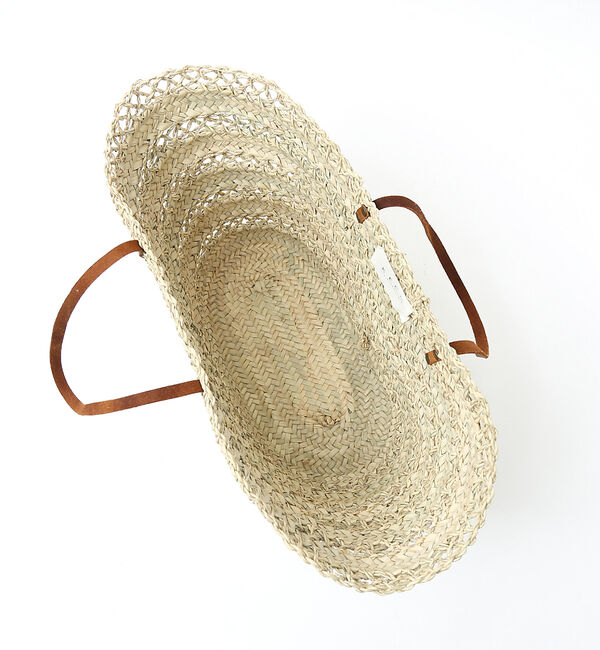 Rouge vif「【KECH Les ESSENTIELS/ケッシュ ル エッセンシャル】レザーハ」|かごバッグ|