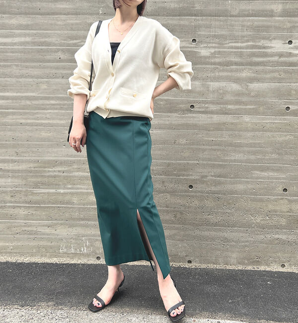 Rouge vif「ストレッチ タイトスリットスカート」|スカート|