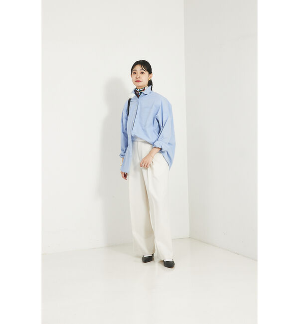 Rouge vif「コットンブロードタックフォルムシャツ」|シャツ・ブラウス|