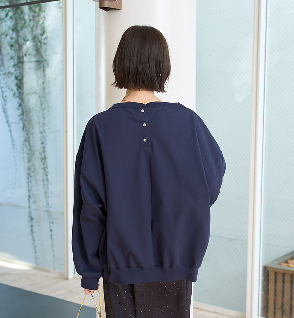 Rouge vif「ゆるシルエットバックヘンリーカットプルオーバー」|Tシャツ・カットソー|