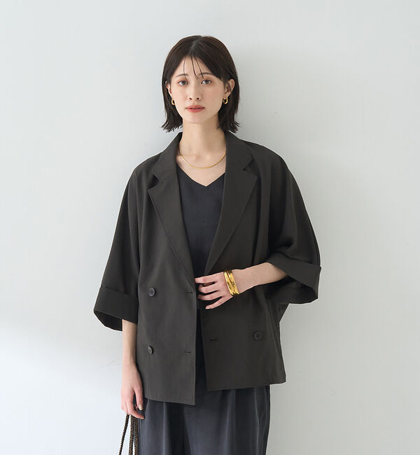 Rouge vif「撥水ドルマンハーフスリーブジャケット」|その他|