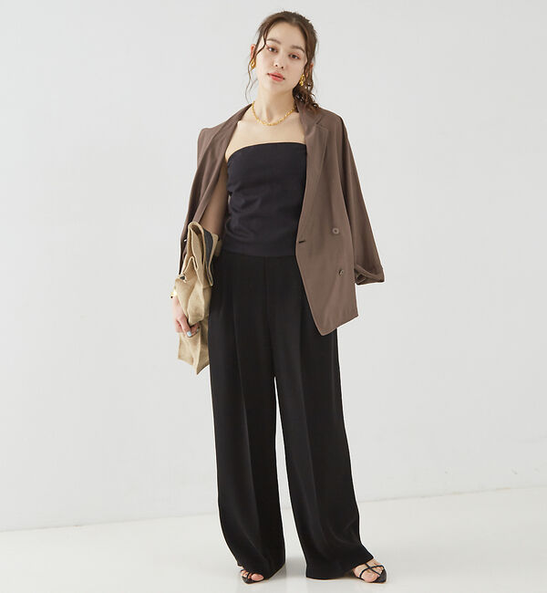 Rouge vif「パット付きベアトップサロペット」|オールインワン|