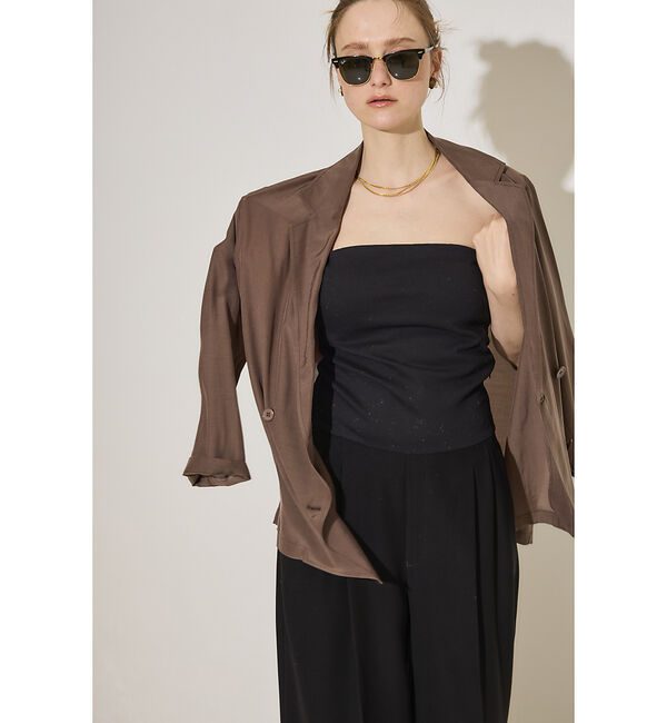 Rouge vif「パット付きベアトップサロペット」|オールインワン|